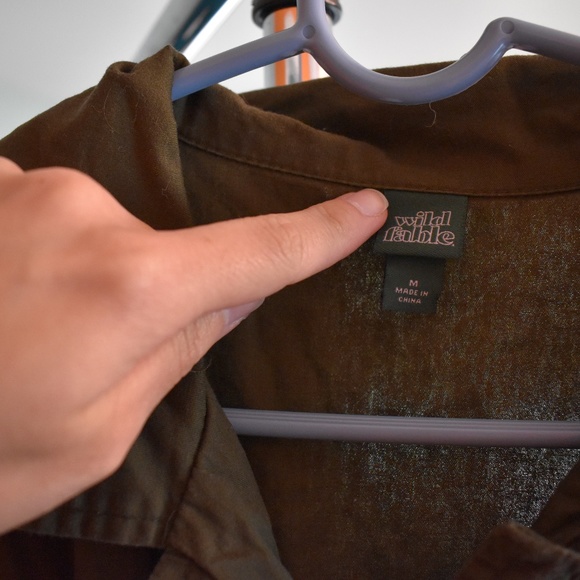 Women's Size medium Coverall Style Romper by Wild Fable - Picture 2 of 3